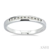 1/10 ctw Round Cut Diamond Band in 10K White Gold